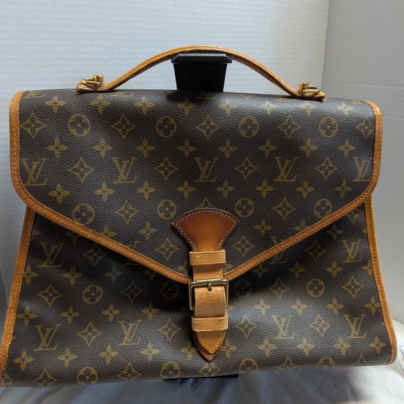 Louis Vuitton Other - Louis Vuitton Monogram Canvas Satchel in Brown and Tan Leather Trim Gorgeous can